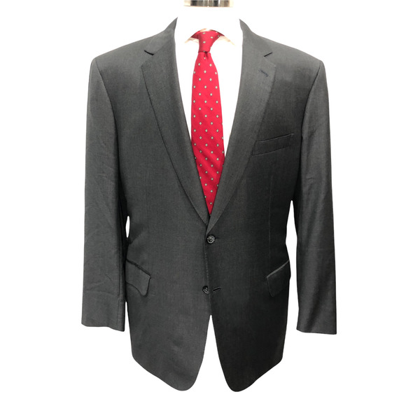 Brioni RECENT Suit Jacket Men's 46L Gray 100% Wool NM Colosse 2B Jacket Vented - Picture 1 of 10